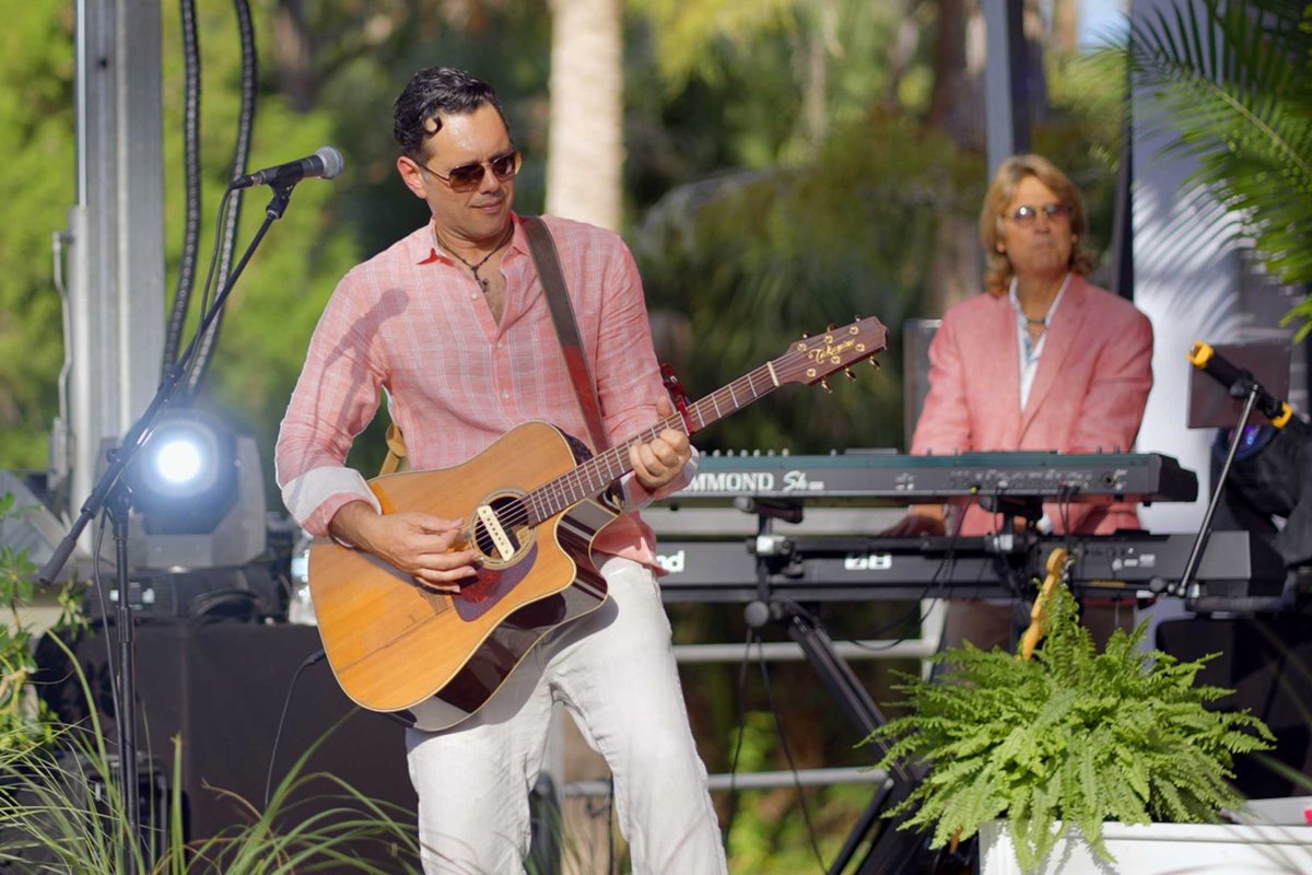 Foreman's 5 on stage performing at Southwest Florida event